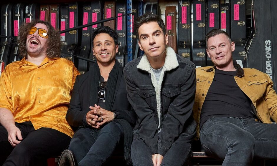 A group shot of the members of Stereophonics taken in 2021