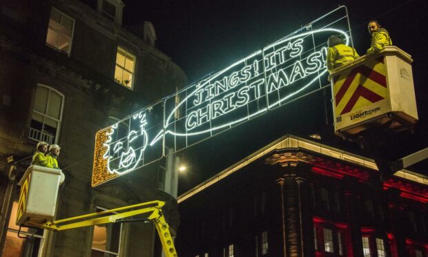 New Christmas decorations have been unveiled in Dundee.