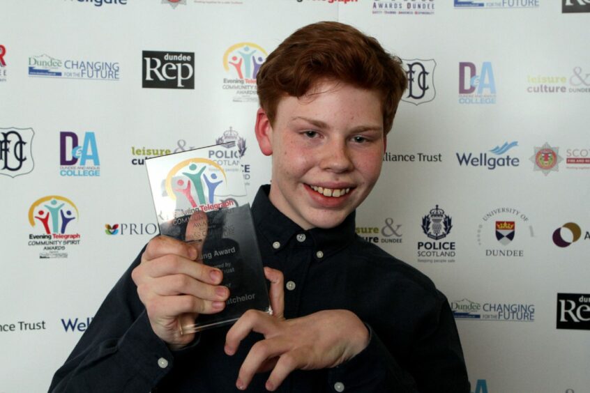 Evening Telegraph Community Spirit Awards: Dundee young award winner Andrew Batchelor.
