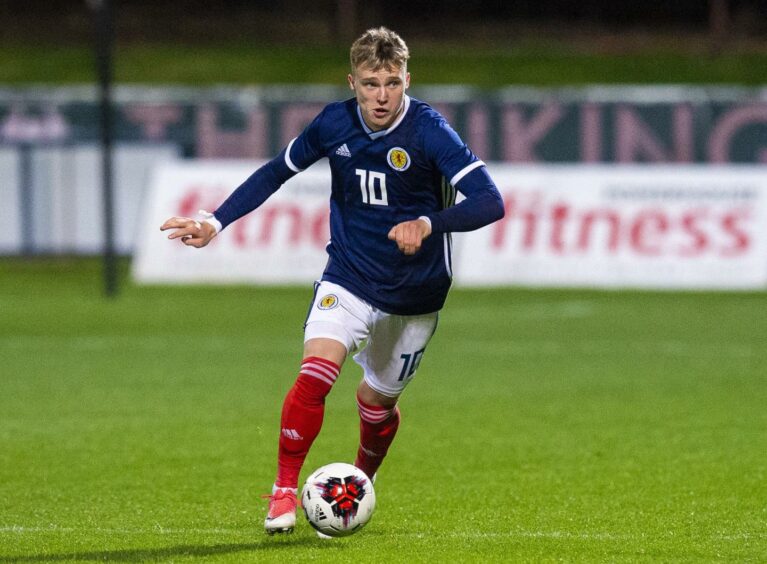 Ross, pictured on Scotland U19 duty