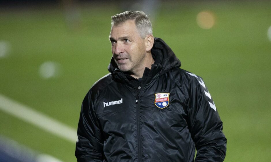 Montrose manager Stewart Petrie 