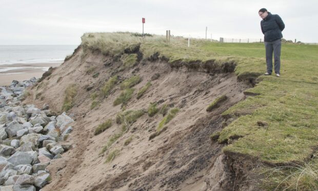 Montrose has been singled out as an example of the threat of climate change to the future of links golf in Scotland