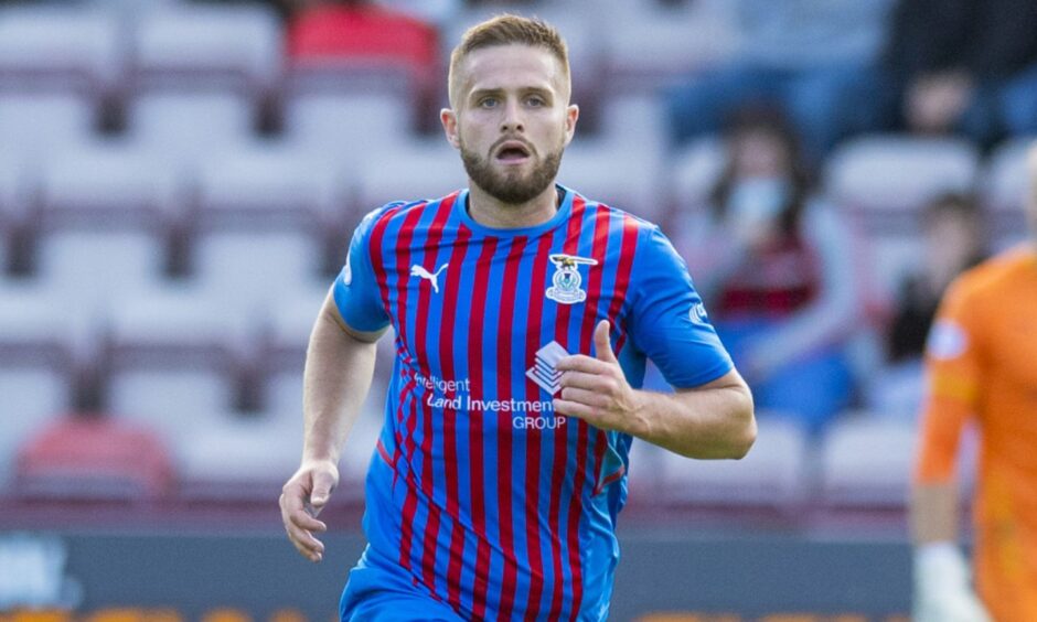 Danny Devine in action for Inverness Caley Thistle.