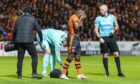 Tam Courts hopes Jeando Fuchs can make a quick recovery as the midfielder came off injured
