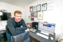 Andrew Batchelor, 20, at home in the new studio where he runs Dundee Culture.