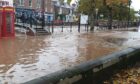 Flooding in Alyth Town Square