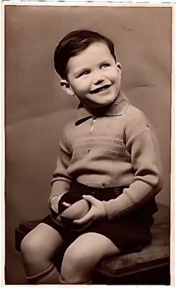Brian Cox, aged three. 