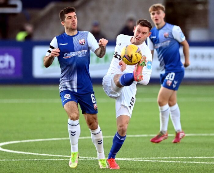 Terry Masson in action for Montrose earlier in the season.