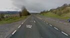 The crash happened near Cairnie Braes on the A9