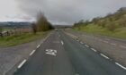 The crash happened near Cairnie Braes on the A9