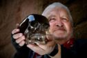 Gerry MacNeil with his crystal skull.