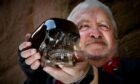 Gerry MacNeil with his crystal skull.
