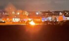 A fire in Fife on Wednesday,as seen from Leven