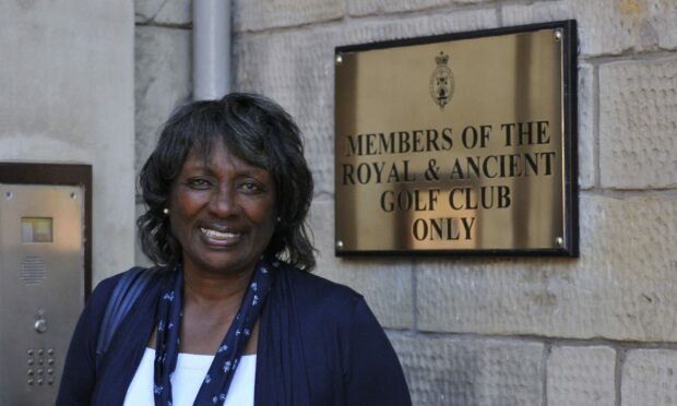 Renee Powell visiting St Andrews at the time of The Open 2015