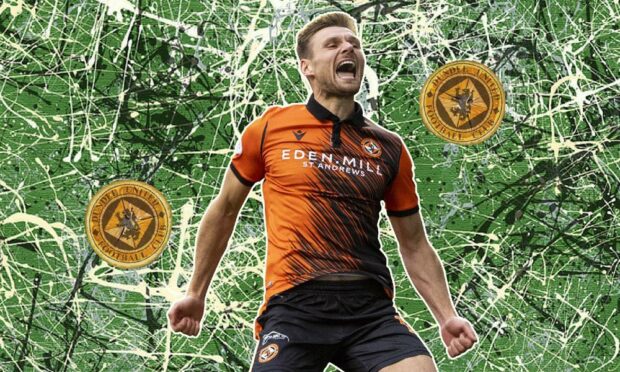 Ryan Edwards was hailed as a hero by Dundee United fans in his second season. Image: DCT Media.