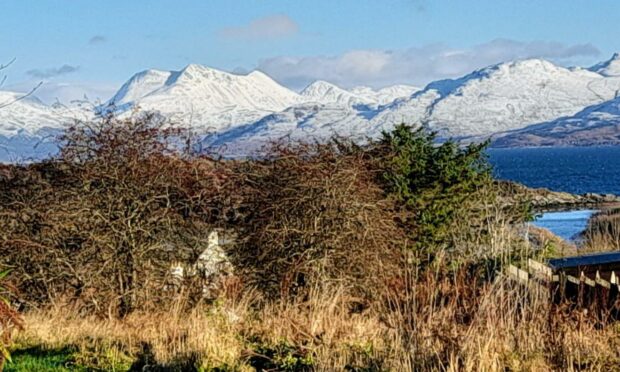 The view from Rab's garden a couple of days ago.