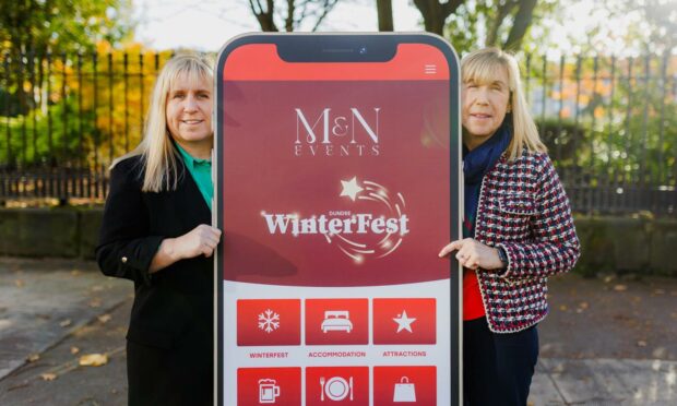 Nisa Jordan and Monique Thomson from the Winterfest organisers.