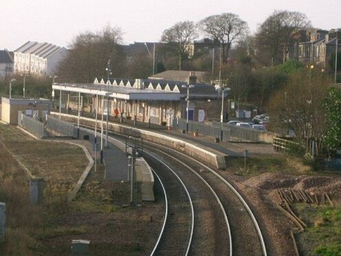 Dunfermline Town Railway Station.