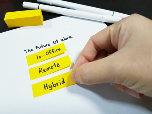 future of work options are office, remote or hybrid