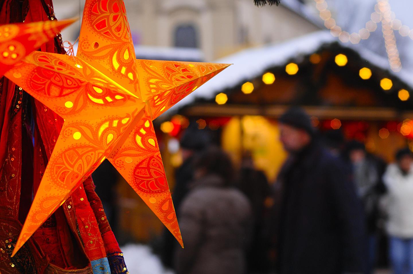 Decoration at Christmas market