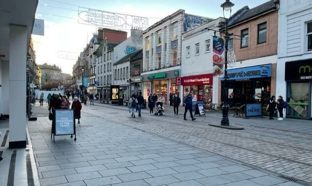 Dundee's Murraygate on December 28