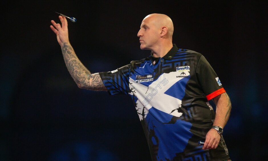 Alan Soutar from Arbroath has reached the final of the World Darts Championships at Alexandra Palace, London. Ian Stephen/ProSports/Shutterstock.
