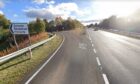 Police and paramedics rushed to the crash on the A90 near Forfar.