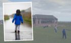 Arbroath golf links and the national cycle path at Elliot are prone to flooding.