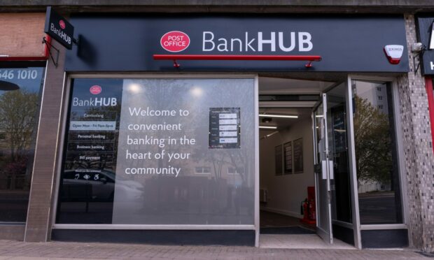 The pilot banking hub in Lanarkshire.