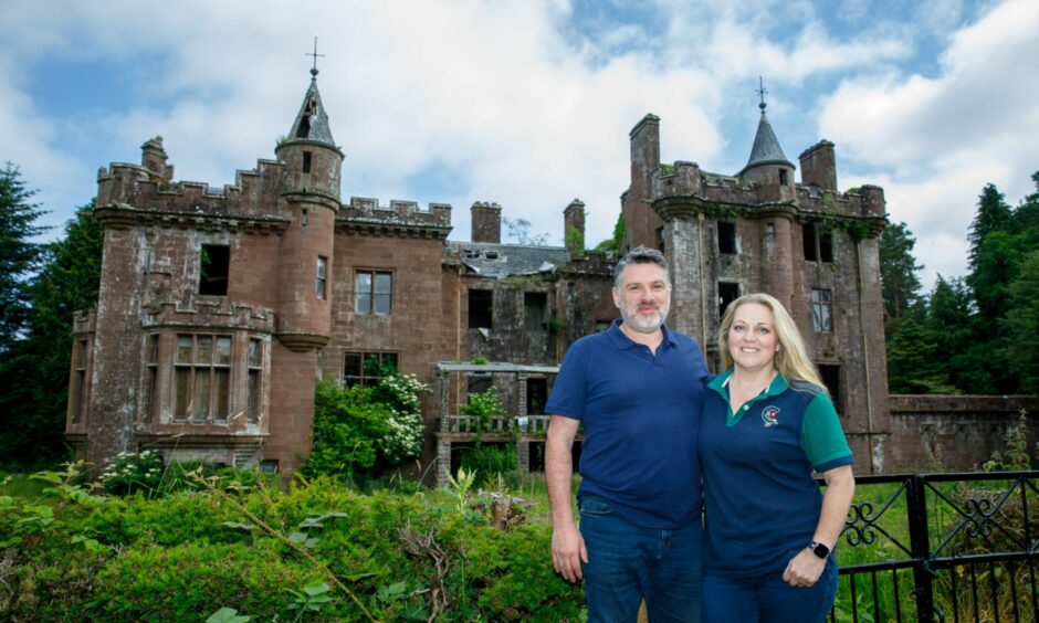 Tracey Horton and her partner Rob Beaton are in the process of a major renovation of the Perthshire castle.