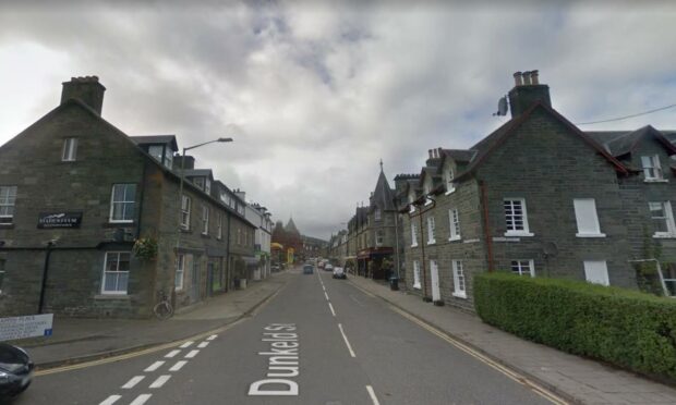 The assault took place in Dunkeld Street, Aberfeldy