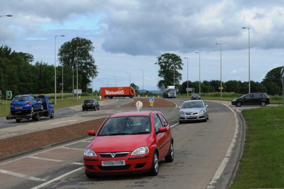 The A92 near to the Balfarg Junction in Glenrothes