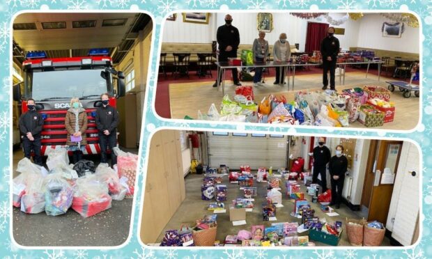 Arbroath and Carnoustie fire crews have been inundated with donations for their festive appeals.