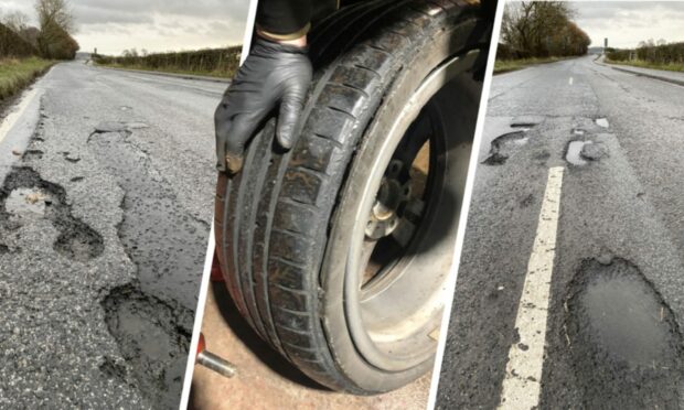 Locals say the A907 is Fife's worst for potholes.