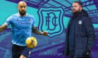 Dundee defender Liam Fontaine and manager James McPake.