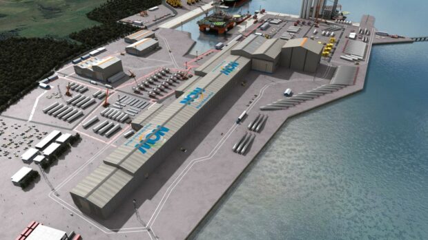 New Nigg Offshore Wind (NOW) facility from SSE.