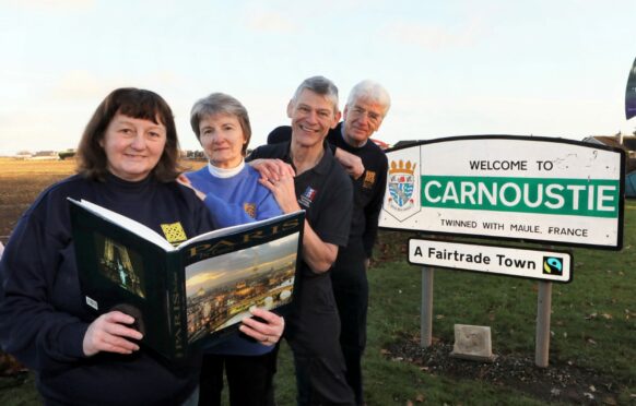 Carnoustie Twinning Association members Jan and Simon Scott and Anne and Max Fordyce. Pic: Gareth Jennings/DCT Media.