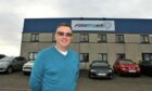 Foodmek managing director Scot Kelly outside the firm's base in Tayport.