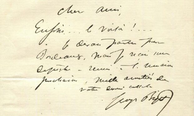 A note by the composer Georges Bizet, £1370 (International Autograph Auctions)