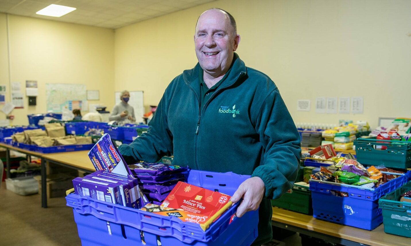 Dundee and Angus Foodbank manager Ken Linton is preparing for Christmas.