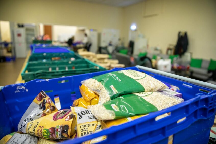 Some of the items already handed in to Dundee and Angus Foodbank.