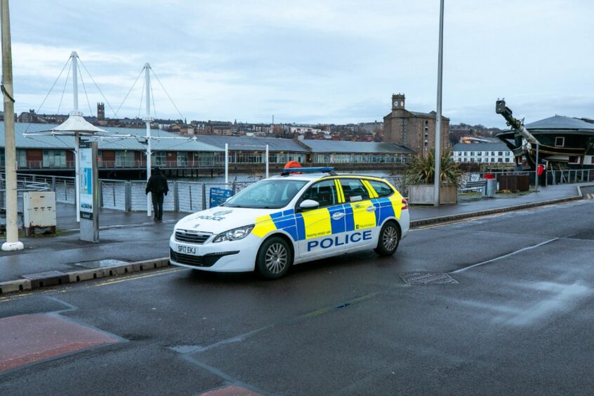 A police car at City Quay
