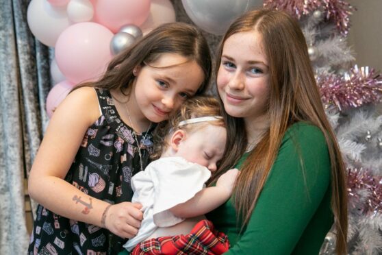 Forfar toddler Kinsley is set to have high-risk brain surgery
