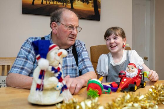 11-year-old Sophie Forrest and her grandad, George. Pic: Kim Cessford/DCT Media.