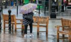 Heavy rain and winds are expected in Tayside and Fife.