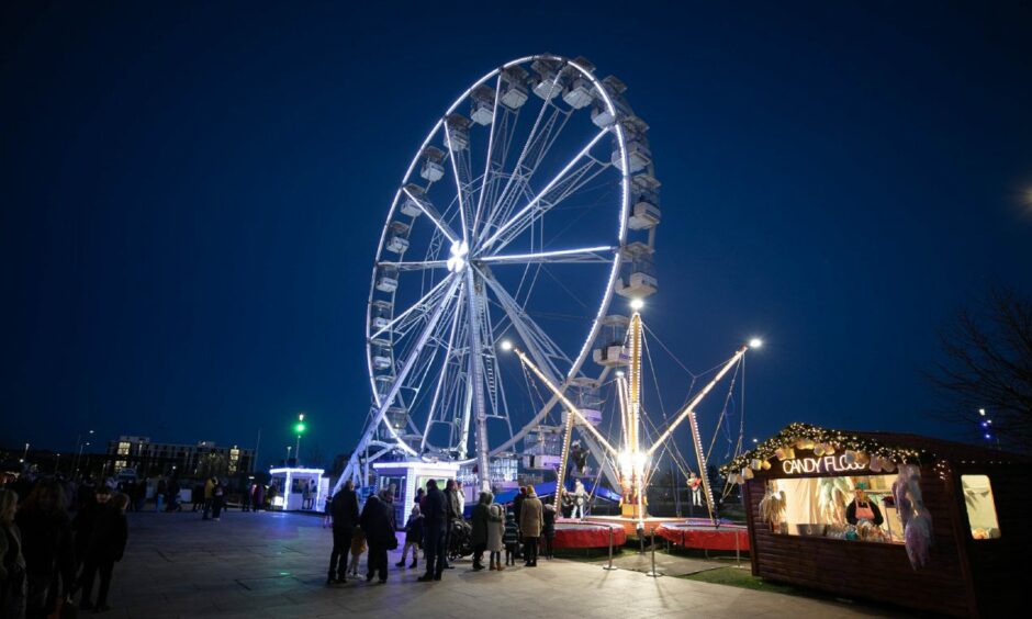 The big wheel at Dundee Winterfest