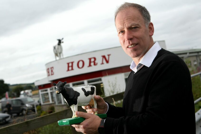 Kenny Farquharson of The Horn Milk Bar which sits between Dundee and Perth. 