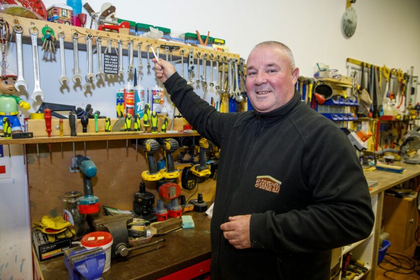 Bob McPhail, who founded Kennoway Community Shed.