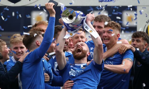 Shaun Rooney relishing St Johnstone's Scottish Cup win in 2021. Image: SNS
