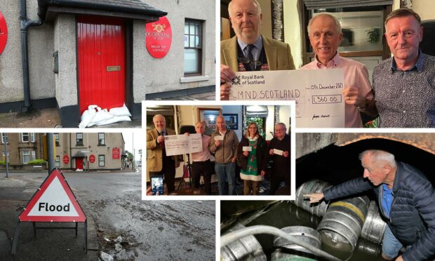 Cheques have been donated to good causes after flooding hit the Occidental.